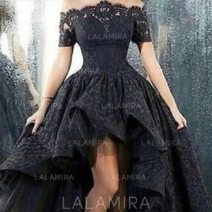 Long black prom dress